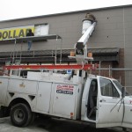 Dollar General Sign Install Amish Country Ohio