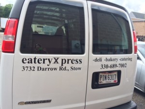 Eatery Xpress Delivery Van Lettering by LAAD Sign & Lighting